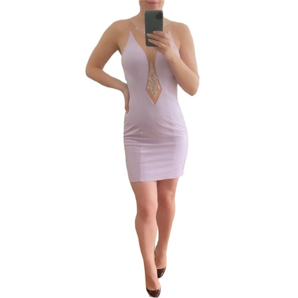 Jovani Dresses & Skirts - Jovani Lavender Mini Dress